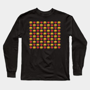 Cute Chicken Nuggets Pattern Long Sleeve T-Shirt